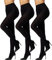 SENTELEGRI 3 Pairs Soft Feel All Day Comfort Run Resistant 60 Denier Opaque Tights Multipack (as8, alpha, m, regular, regular, Black)