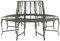 ZHOUMIN Garten-Baumbank, Gartenbänke, Sitzbank Outdoor, Parkbank, Garten Bank Für Draussen, Outdoor Deko Wetterfest, 160 cm Stahl