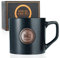 Onebttl Uncle Gifts Coffee Mug with Golden Badge from Niece and Nephew, 15oz/450ml Ceramic Mug for Father's Day, Christmas, Birthday - Best Uncle Ever
