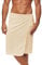 Sowel® Saunakilt Herren, 100% Bio-Baumwolle, Saunahandtuch mit Klettverschluss, Saunatuch, Sauna Buddy, 60 x 140 cm, Sand/Sand