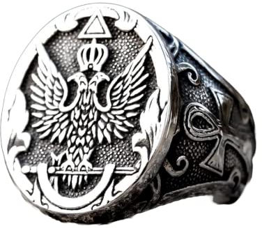 STOPI Neuer Vintager Cooler Adler-Mann-Ring Mit Einem Wappen des Russischen Produkt-qualitäts-Mode-schmucks