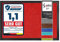 etm Schmutzfangmatte Mono - Fußmatte in leuchtenden Farben - Leistungsstarker Fußabtreter - Schmutzmatte für Innen und Außen (Rot, 200x600 cm)