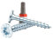 Rückwandschraube ASSY | CS Stahl verzinkt | RW | Flachkopf | 4 x 35 Vollgewinde | 250 Stück | incl. passendem BIT