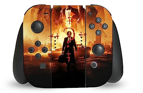 Head Case Designs Offizielle The Batman Gruppe Neo-Noir Und Poster Vinyl Haut Gaming Aufkleber Abziehbild Abdeckung kompatibel mit Nintendo Switch Joy-Con Controller