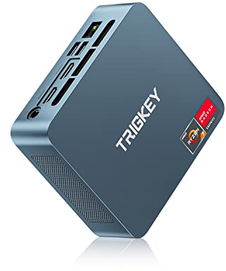 TRIGKEY S5 Mini PC, Ryzen 7 Pro 5850U(Up to 4.4GHz) 8Core 12Thread Desktop PC, Mini Computer, 32GB DDR4 3200MHz | 500GB NVMe SSD, Small Gaming PC 4K Triple Displays, WiFi6, BT5.2, 1000M LAN
