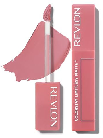 Revlon ColorStay Limitless Matte Liquid Lipstick, Flüssiger Matter Lippenstift, Angereichert mit Dreifacher Hyaluronsäure, 100% Vegane Formel, Ultra Langanhaltend, 005 Strut