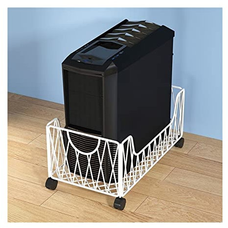 Soporte CPU Soporte de CPU móvil, Carro de Soporte de Torre de PC de Metal, Soporte de CPU de Soporte de PC de Piso con 4 Ruedas Debajo del Escritorio, for Oficina en casa Soporte Torre PC (Color : B