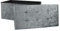 DANIEL JAMES Housewares Large Fold Flat Ottoman Storage, Grey Velvet Velour Finish, Double Size, 76cm (L) x 38cm (W) x 38cm (H)