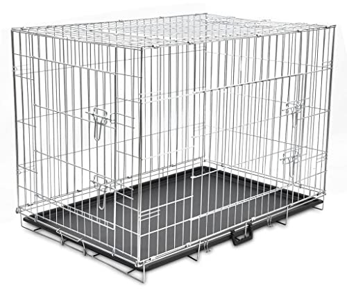 GuyAna Faltbare Hundebox Metall XL Luxus-Transportbox FüR Haustiere HundekäFig Heavy Duty