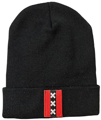 Hochwertige Qualität Mützen/Beanie | One Size | Amsterdam XXX, blacks, Einheitsgröße