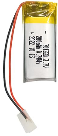 Batterie Lithium-ION Polymère 3.7V 200mAh 701330 Lipo Batterie Remplacement Rechargeable Lithium-ION pour Accessoire d'avion Drone RC
