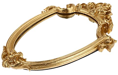 Zerodeko 1Stk hängender Spiegel Wohnkultur Goldener Vintage-Spiegel Retro-Schminkspiegel Beleuchteter Spiegel zum Schminken Relief-Design-Spiegel Prägespiegel nordisch Wandspiegel