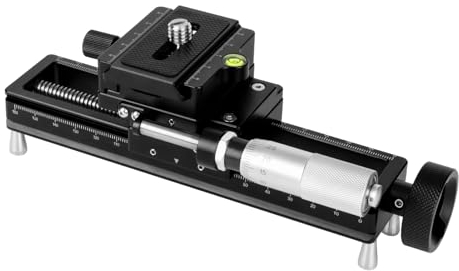 AstrHori Riel Deslizante de Enfoque Macro con Placa de liberación rápida Arca,Ajuste rápido,Primer Plano y fotografía Macro,riel de Enfoque preciso,compatibilidad Universal con cámara,AH-MGA170