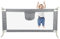 OHMG 180 cm Bettgeländer, Sicherheitsgitter für Kinder, Sicherheitsgitter für Bett, höhenverstellbar, tragbar, Bettgitter, vertikales Heben, Sicherheitsgitter gegen Herunterfallen