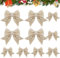 SEPGLITTER Weihnachtsschleife, 10 Stück Glitzernde Weihnachten Schleife Große Schleife Weihnachtskranz Bogen Weihnachtsbaum Band Schleifen für Weihnachten Urlaub Hochzeit Deko