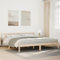 vidaXL Massivholzbett, Holzbett mit Kopfteil Lattenrost, Doppelbett für Schlafzimmer, Bett Bettgestell, Modern, 180x220cm Massivholz Kiefer
