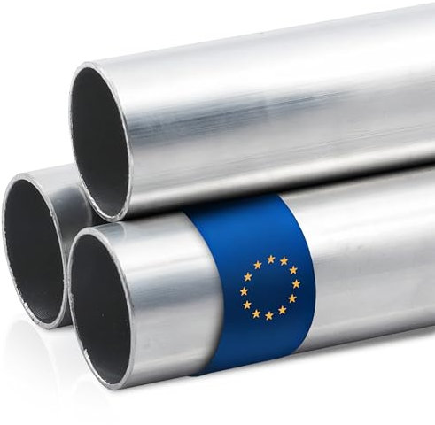 Stahl-Shop24 - Aluminium Rundrohr Hohlprofil gepresstes Alurohr für Installationen, Rohr zum Heimwerken an Treppengeländern und Geländer Treppen, Länge:500 mm, Abmessung: Ø20x2 mm