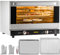 VEVOR Mini-Four à Chaleur Tournante 47 L Mini-Four Électrique 1600 W Petit Four Électrique à Convection Acier Inoxydable 65-250℃ Circulation d'Air Chaud à 360° pour Réchauffement Rapide d'Aliment