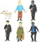 Tintin Mini Figuren Tortendeko, 6pcs Tintin Cake Topper, Collectible set of mini Tintin Mini Figures, Cake Toppers Geburtstags Party Liefert Cupcake Figuren Cartoon Figuren Cake Decoration