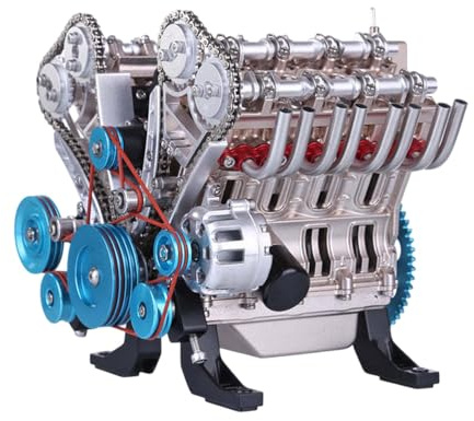 Fahrzeug-Motormodell, 8-Zylinder-Harz-Automotor-Modell, lustiges Harzmodell, Motor-Kit, Tischstatuen für Heimdekoration, Auto-Liebhaber