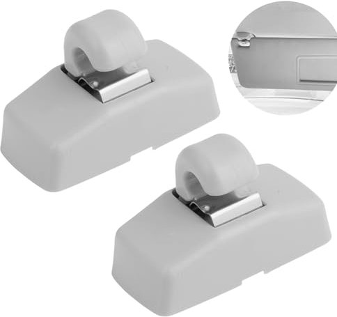Annlpoy 2pcs gancio a clip per aletta parasole auto, Adatto per Golf Mk4, Caddy, Passat, Polo, Amarok, Transporter T5, Touran, Seat Ibiza, Leon, Skoda Fabia, Superb - Numero di parte 3B0857561B