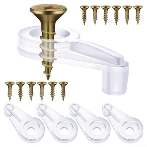 Clip-Set mit zehn hochfesten Teilen, geeignet zum Befestigen verschiedener Gegenstände an Schränken und Wänden (20 Stück)