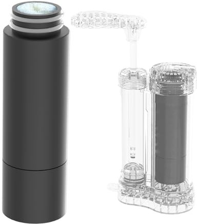 Joypur® Wasserfilterpumpe, 0,01 Mikron 5-Stufen-Wasserfilter, tragbare Outdoor-Notfall- und Überlebensausrüstung - Camping, Wandern, Rucksacktourismus.(K8192-PJ)