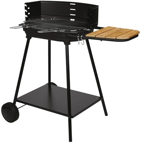 Barbecue à charbon de bois SOMAGIC BASILIC - Cuve en fonte - Grille en acier chromé - Pour 10 convives - Dimensions grille: 50,5 x 33 cm - Fabriqué en France