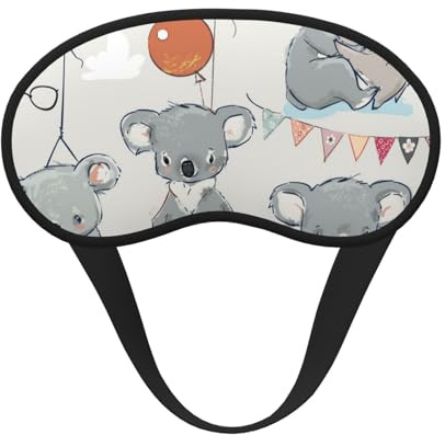Koala,Vollständige Augenabdeckungen, lichtundurchlässige Schlafmasken, Verdunkelungs-Augenschützer