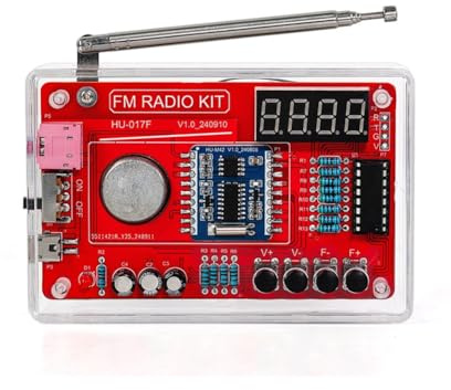 YEHEI DIY FM Radio DIY FM Radio Electronic Kit 87-108MHZ FM Radio DIY Kit DIY Soldering Project Practice Solder