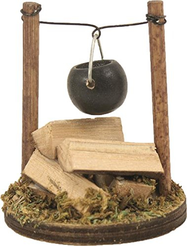 Dekop Krippenzubehör, Lagerfeuer mit Kessel Höhe ca. 5,5cm (44635095395)