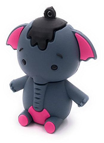 H-Customs Elefant blau einzigartiger USB Stick 8GB 16GB 32GB USB 2.0/16 GB