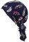Locisne Women's Printed Head Scarf, Turban, Headwear, Chemo Beanie Scarf, Headwear for Cancer, Chemo, Hair Loss (marineblaue Feder)