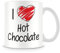 I Love Hot Chocolate Personalised Mug - Add Photo - Customised Cup Gift