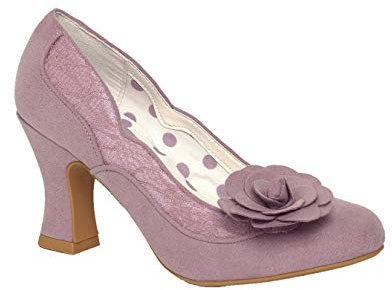 Ruby Shoo Belle Divino Exclusive Women's Mauve Chrissie Mid Heel Court Shoes UK 6