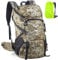 SPGOOD Wanderrucksack 40L/50L,Herren Damen Trekkingrucksäcke mit Regenhülle,Leicht Hiking Rucksack,Hohe Kapazität Wasserdicht Camping Rucksack,Reiserucksack Fahrradrucksack, Khaki
