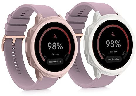 kwmobile 2x Protezione schermo compatibile con Fossil Gen 6 Women's Smartwatch - Custodia in silicone con rivestimento protettivo - senza Fitness Tracker