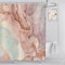 ASDCXZ Duschvorhang Marmor 165x180 cm, Modern Abstrakt Gold Orange Lila Marmor Optik Textur Waschbar Stoff Bad Duschvorhänge Polyester Textil Wasserdicht Duschvorhang für Badewanne mit 12 Hake