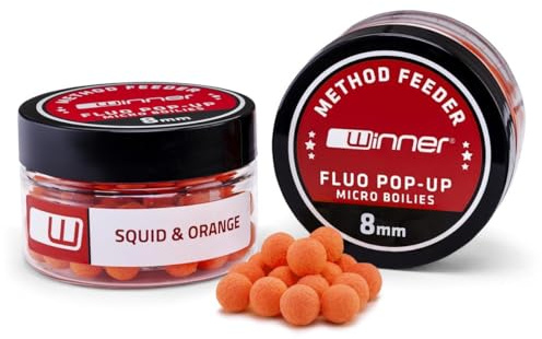 Tandem Baits Method Feeder Fluo Pop-up 8mm Karpfen-Köder | Karpfen Angeln ohne Mühe | Köder zum Große-Fische-Angeln | Karpfenzubehör für Profis & Hobby-Angler