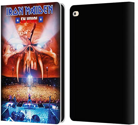 Head Case Designs Licenciado Oficialmente Iron Maiden Concert Tours Carcasa de Cuero Tipo Libro Compatible con Apple iPad Air 2 (2014)