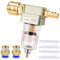 oumuik Filtro ad aria compressa da 1/4 pollici, separatore olio, filtro ad aria compressa da 1/4 BSP con attacco rapido da 1/4 per compressore