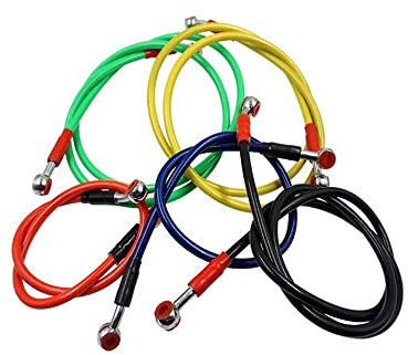 Für Yamaha Motorrad Hydraulische Bremsschlauchleitung Kabel Banjo Pipe Line Geflochtener Ölschlauch Motorrad Bremsleitung ( Size : 60MM )