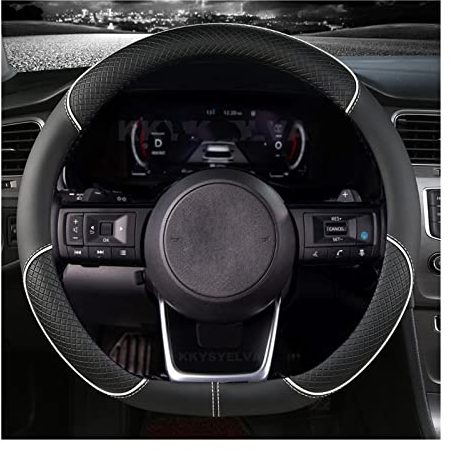 Auto Lenkradbezug Für Nissan Für Rogue Für X-Trail Für Qashqai 2017-2022 Auto Zubehör D Form Auto Lenkradabdeckung (Color : 5)