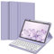FINTIE Tastatur Hülle für iPad Air 11 Zoll M3/M2 (2025/2024), iPad Air 5/4 Generation 10.9(2022/2020), TPU Rückschale Schutzhülle mit Stifthalter, magnetisch Abnehmbarer QWERTZ Keyboard, Violett
