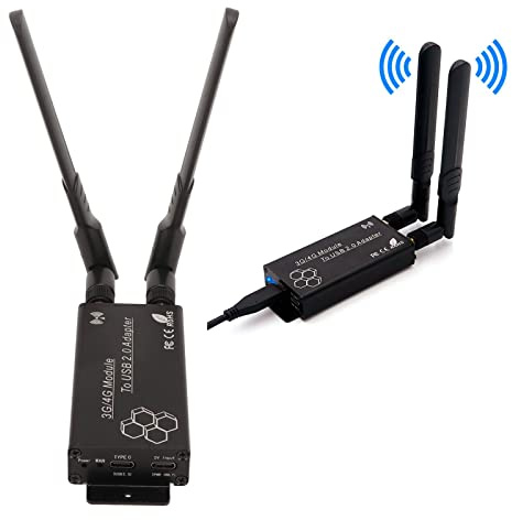 Annadue PCIe auf Typ C Adapter, Unterstützt 6 polige 8 polige SIM Karte, Konvertiert 3G 4G Modul in USB, Weitgehend Kompatibel mit Win XP Win 7 Win 8 Win 8.1 Win 10 Win CE OS X