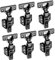 Cokritsm Pack de 6 Bisagras de Cazoleta 35mm, Bisagra Amortiguada, Bisagras Puertas Cocina, 110 Grado Totalmente Solapado Bisagras Automática para Puertas de Muebles Cocina Armarios