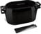 KooK Dutch Oven, Oven for Sourdough Bread Baking, with Lid, Dual Handles, Enameled Cast Iron, includes Lid Lever, Great for Baking Bread, Cooking and Roasting, Dishwasher Safe, 3.4 Qt, Black