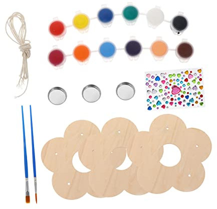 ibasenice 3st Graffiti-vogel Häuschen -feeder Basteln Bastelset Zum Aufhängen Von Vogelhäuschen Holzmalsets Selber Machen Dekoration Hängend Rostfreier Stahl Blumen Und Vögel Kind