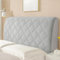 PRELGOSP Bett Kopfteil Bezug, Stretch Bettkopfteil Hussen, All-Inclusive Kopfteilbezug Staubdicht Abdeckung für Gepolsterte Schlafzimmer Kopfteil,Light Grey,180cm