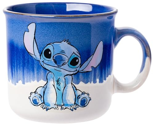 Silver Buffalo Disney Lilo and Stitch Ohana Means Family Keramiktasse mit reaktiver Glasur, 590 ml